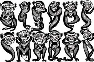 Fire Monkey tattoo idea