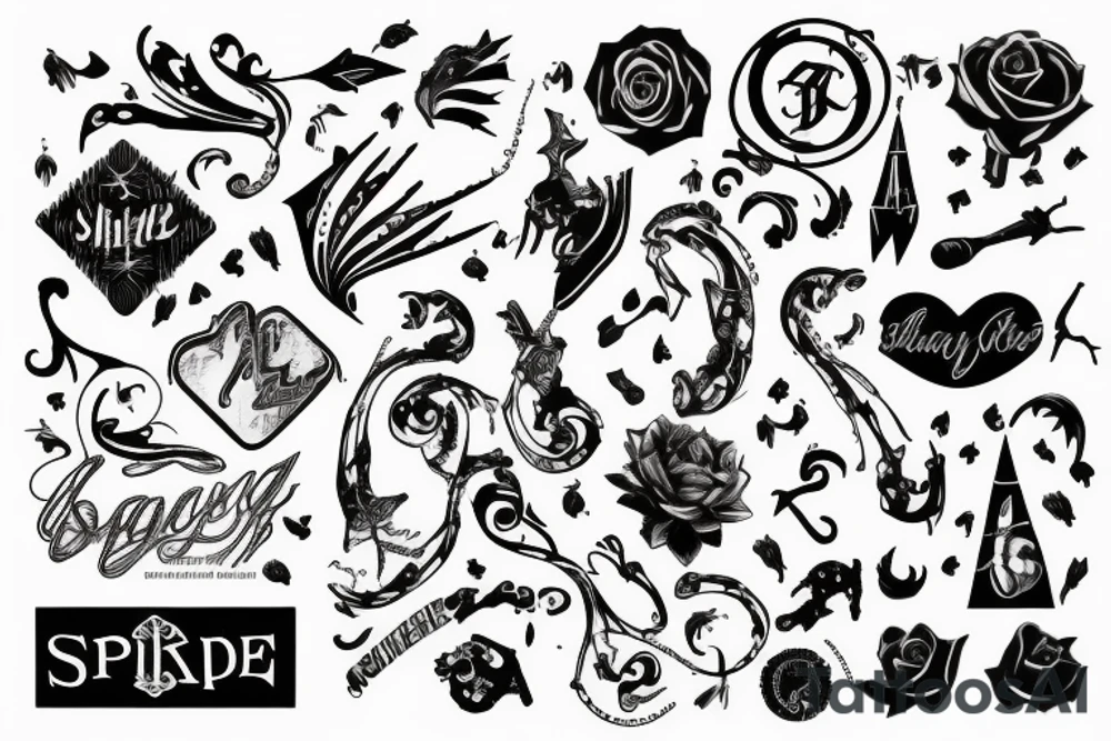 Spike tattoo idea
