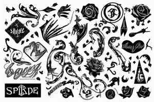 Spike tattoo idea