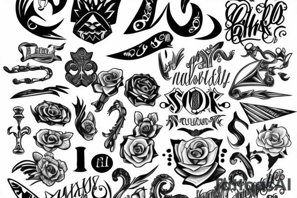 Name Spike tattoo idea