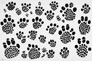 Dog paw Spike written tattoo idea
