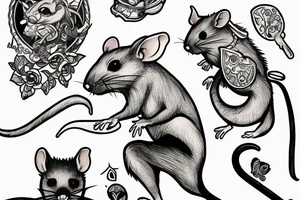 Rat adventurer tattoo idea