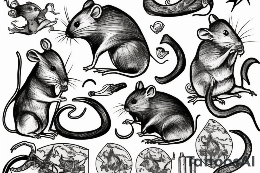 Rat adventurer tattoo idea