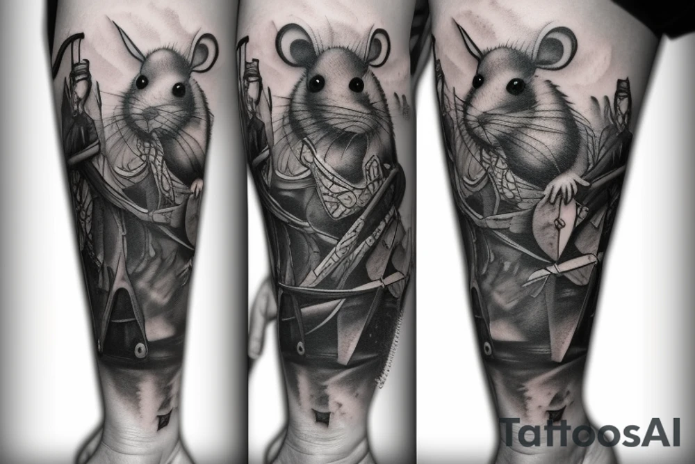 Rat adventurer tattoo idea
