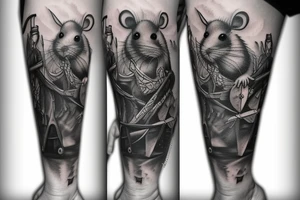 Rat adventurer tattoo idea