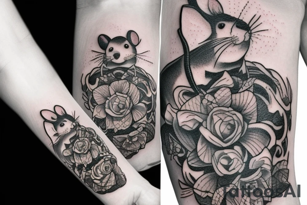 Rat adventurer tattoo idea