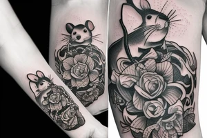 Rat adventurer tattoo idea