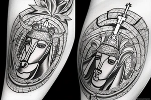 the conversion of st paul on the road to damascus tattoo idea