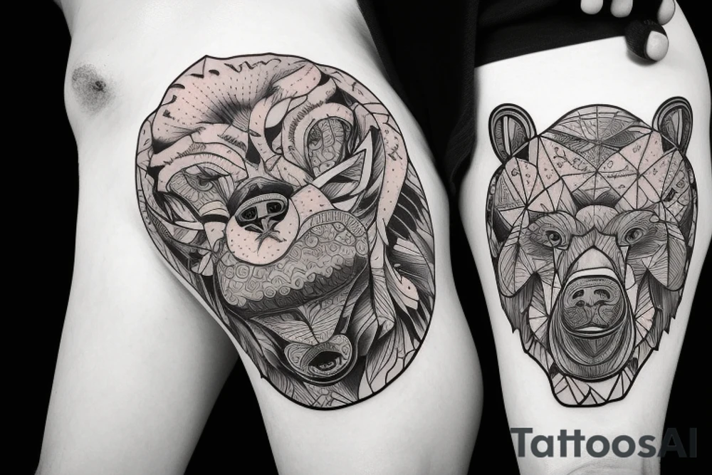 man bear pig tattoo idea