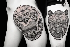 man bear pig tattoo idea
