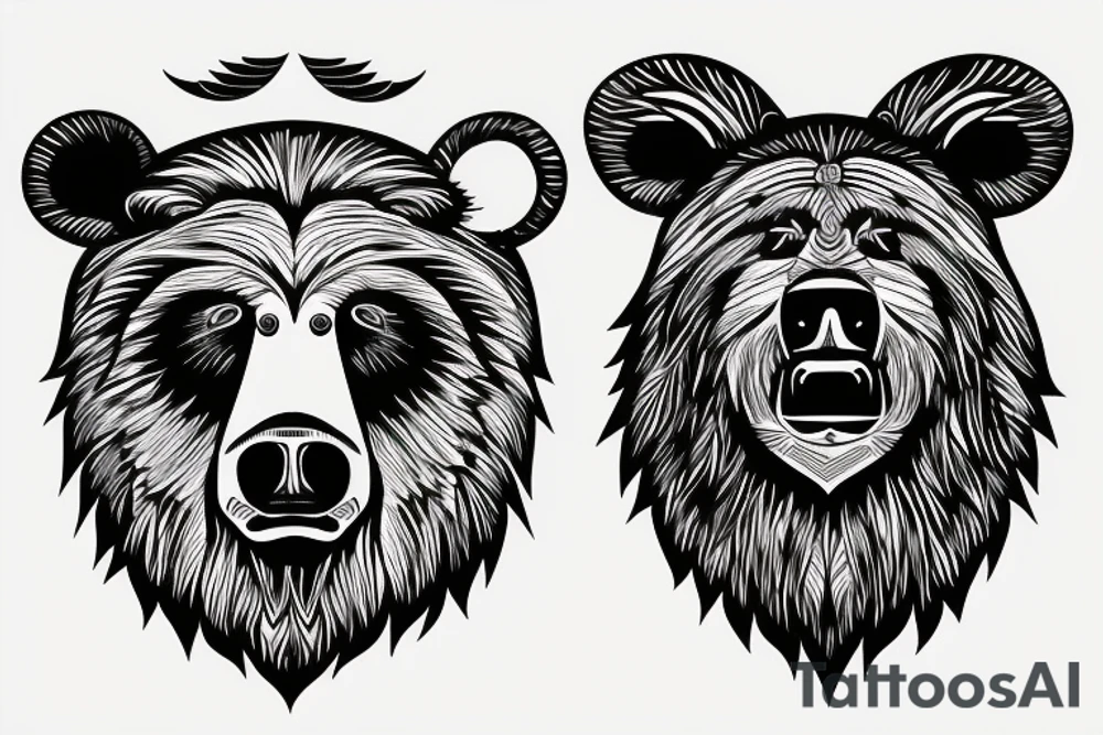man bear pig tattoo idea