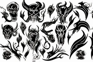 Devil in blood tattoo idea