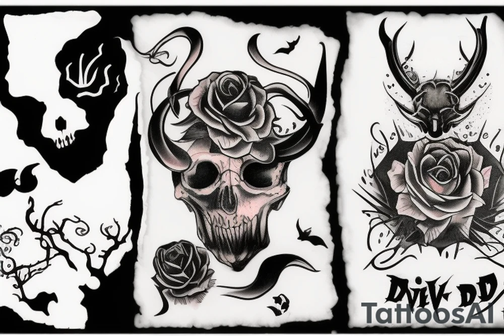 Devil in blood tattoo idea