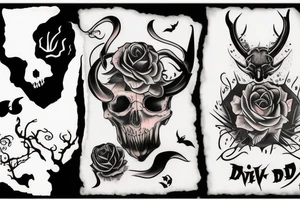 Devil in blood tattoo idea