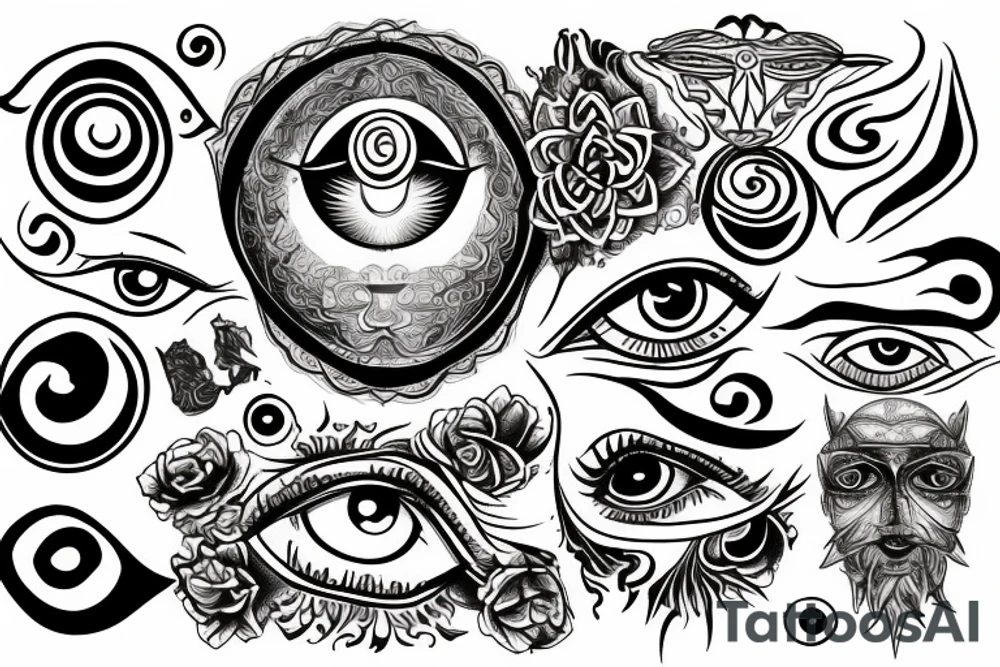 third eye tattoo idea