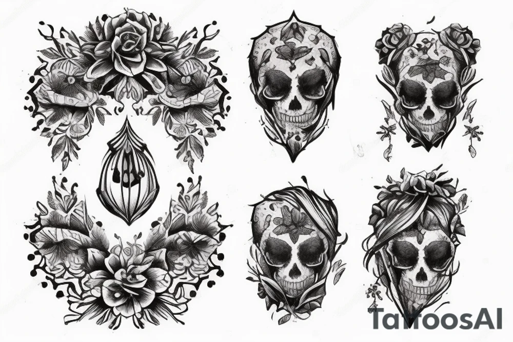 Сова на мужскую грудь в стиле неотрад tattoo idea