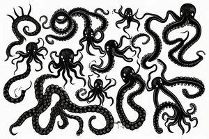 Symmetrical octopus tattoo idea