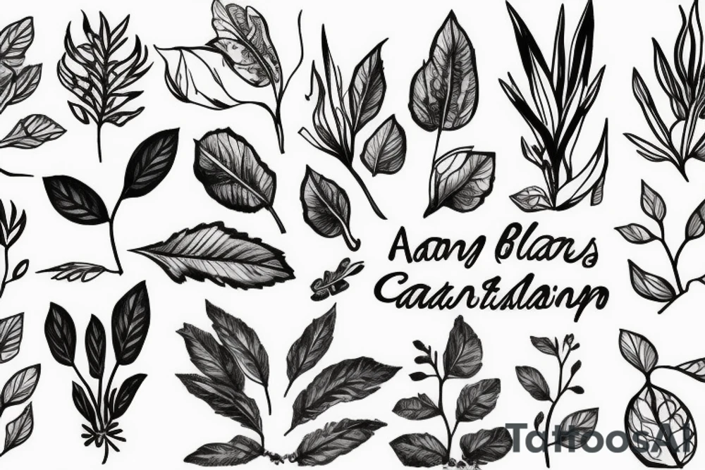 Anything plant related tattoo idea