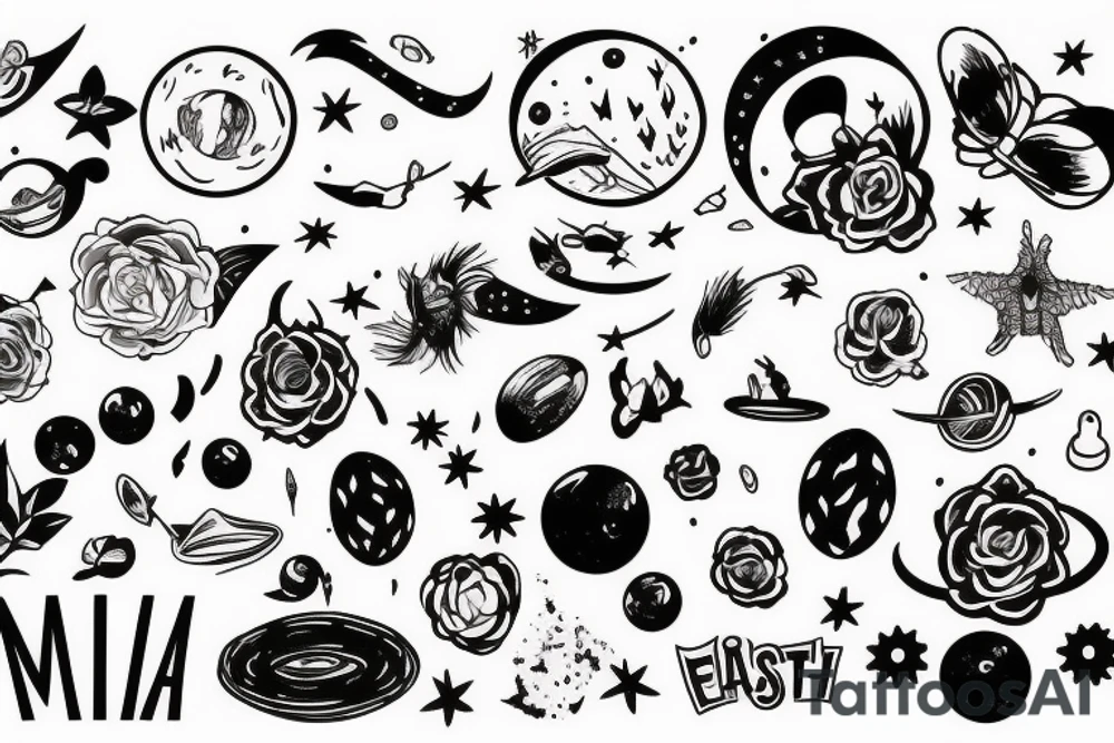 Alein planet insipired in Melancolia film. tattoo idea