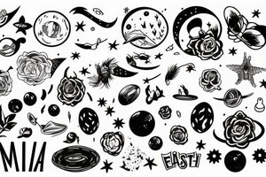 Alein planet insipired in Melancolia film. tattoo idea