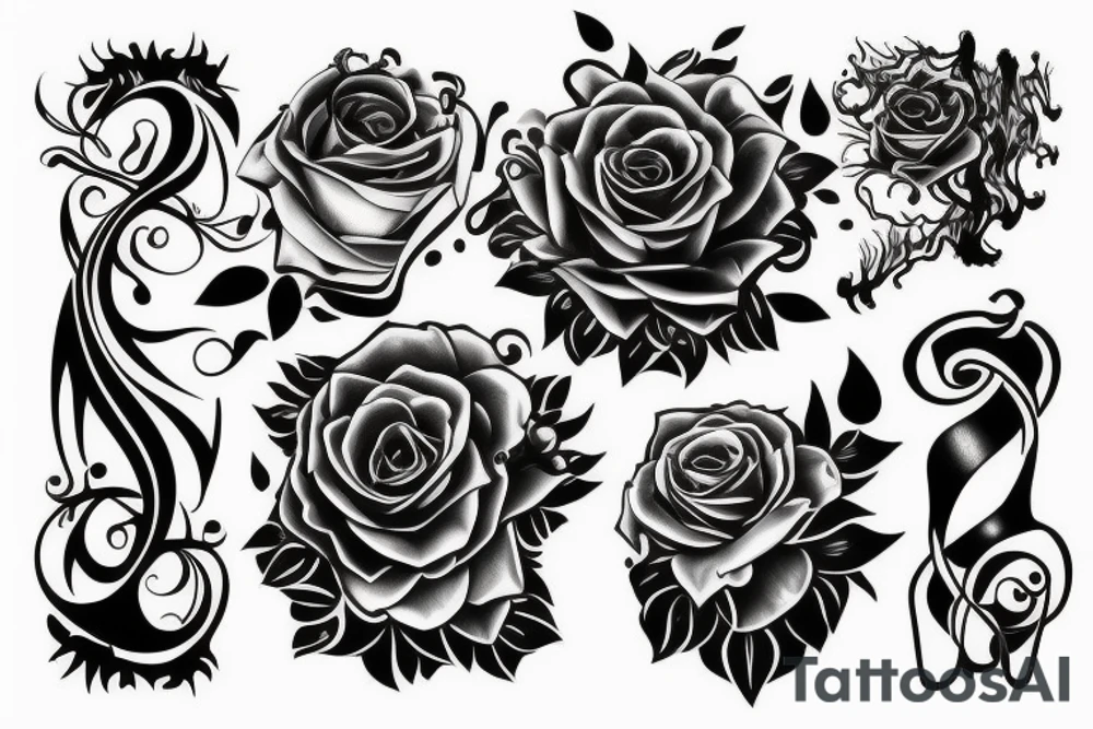 Hot black tattoo idea