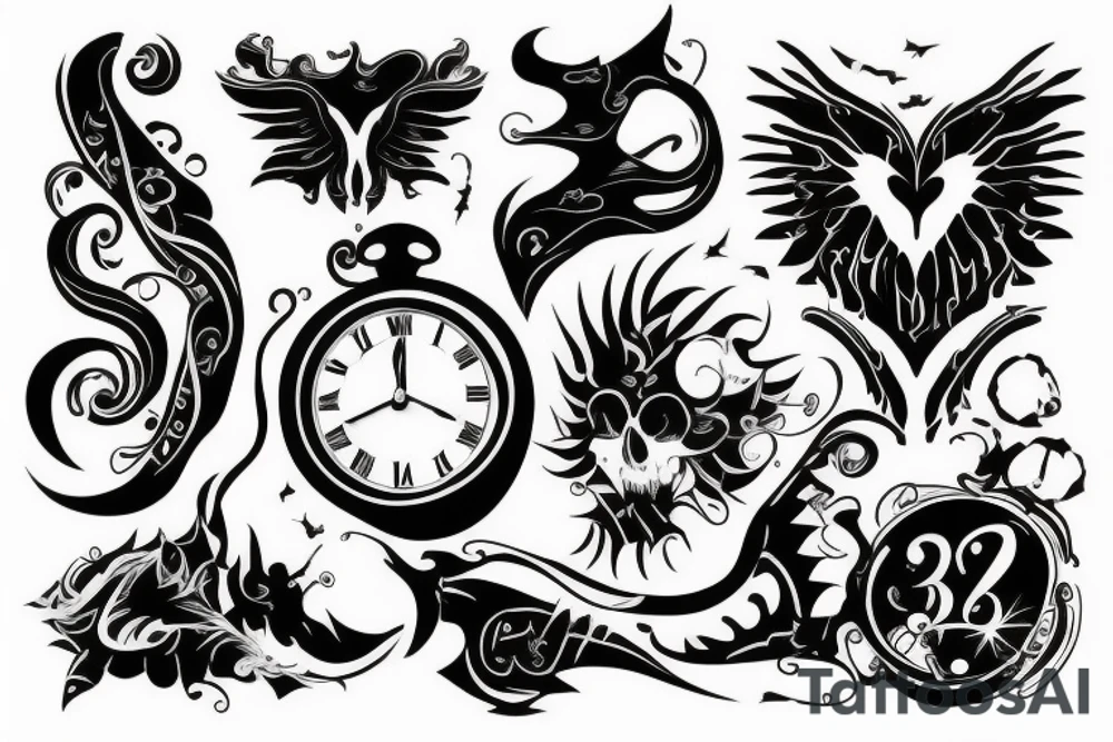 Hot black tattoo idea