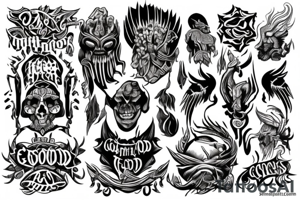 “on the ground with the gods” tattoo idea