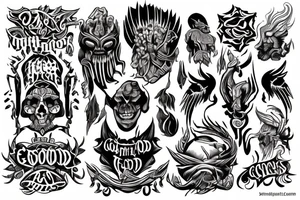 “on the ground with the gods” tattoo idea