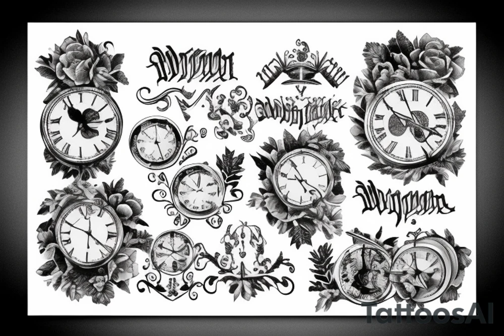 Roman numerals on December 12 tattoo idea