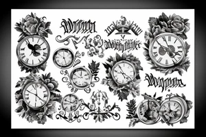 Roman numerals on December 12 tattoo idea