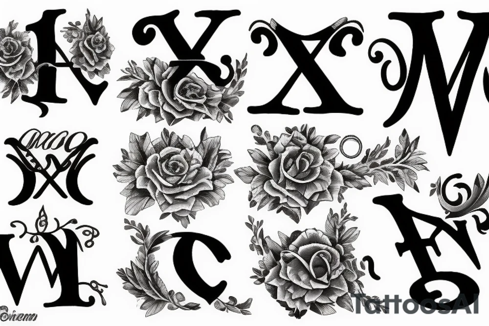 Roman numerals on December 12 tattoo idea