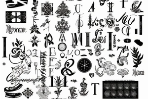 Roman numerals on December 12 tattoo idea