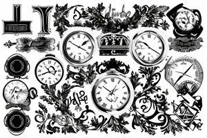 Roman numerals on December 12 tattoo idea