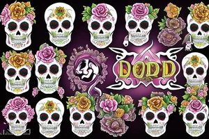 day of the dead goddess tattoo idea