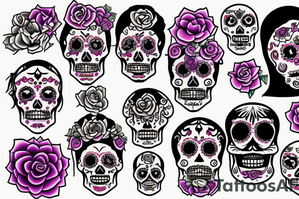 day of the dead goddess tattoo idea