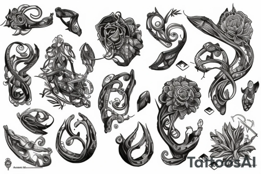 medicinal plants tattoo idea
