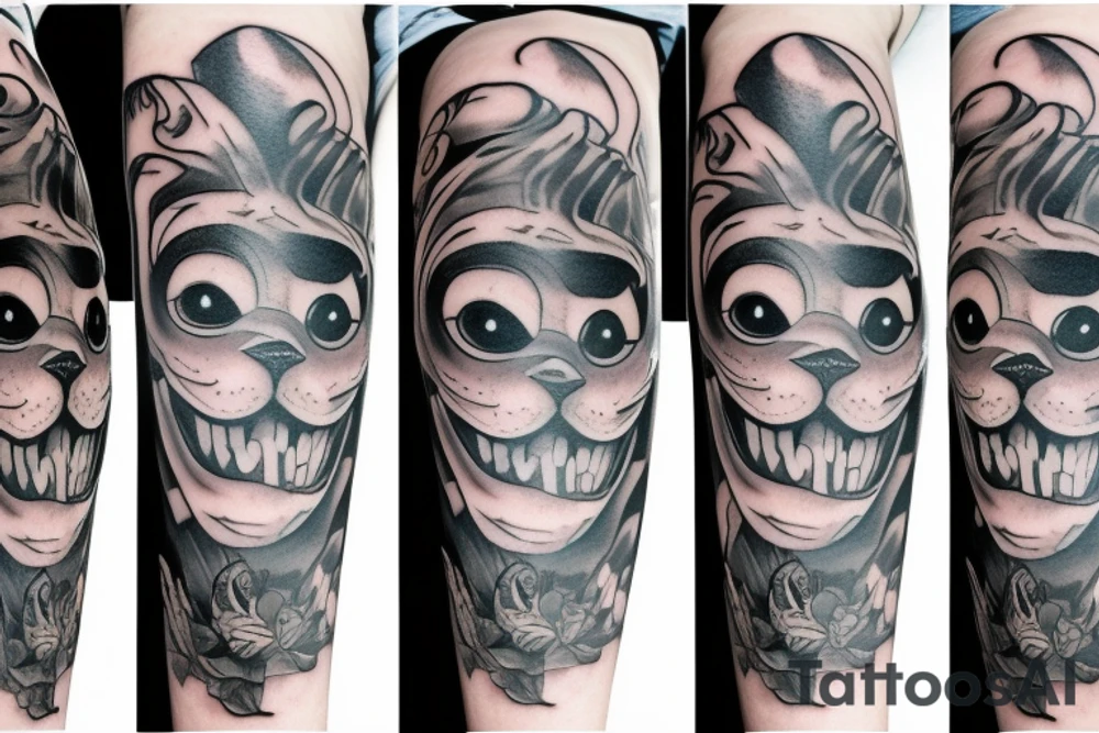 Cheshire Cat tattoo idea