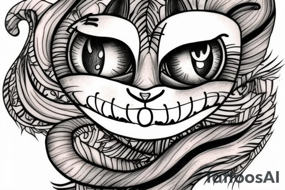 Cheshire Cat tattoo idea