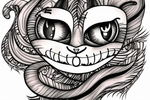 Cheshire Cat tattoo idea
