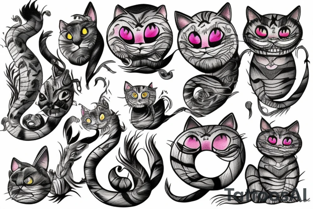 Cheshire Cat tattoo idea