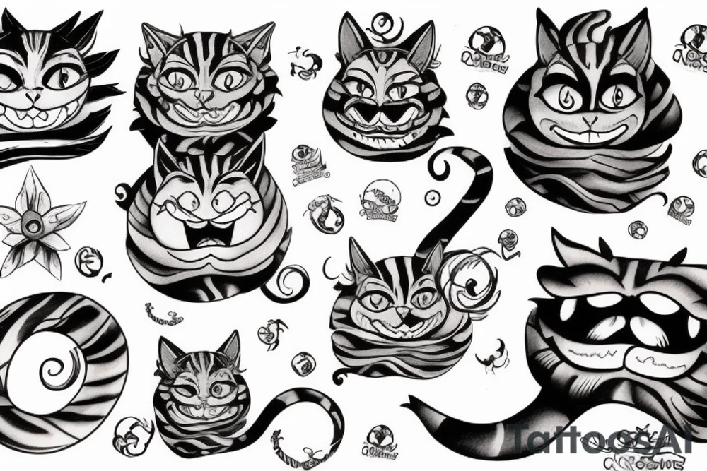 Cheshire Cat tattoo idea