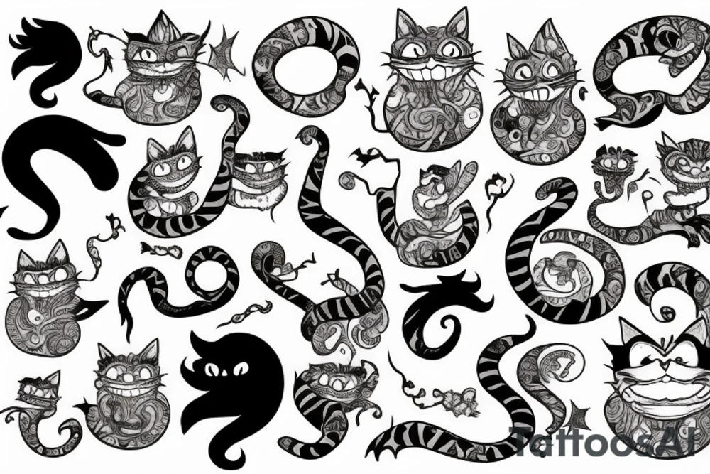 Cheshire Cat tattoo idea