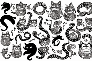 Cheshire Cat tattoo idea