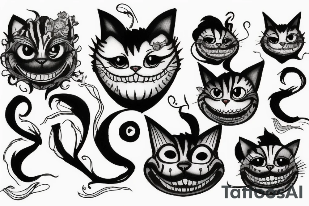 Cheshire Cat tattoo idea