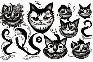 Cheshire Cat tattoo idea