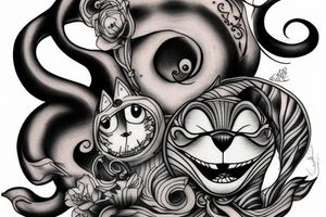 Cheshire Cat tattoo idea