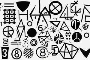 Small 88 numbers merged and minimalistic tattoo idea