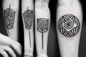 Small 88 numbers merged and minimalistic tattoo idea