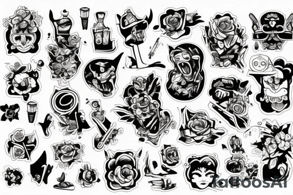Человек паук и какаши tattoo idea