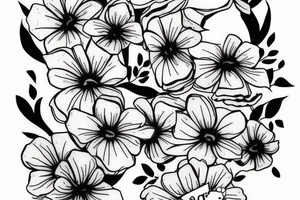orange juice box with flowers tattoo idea